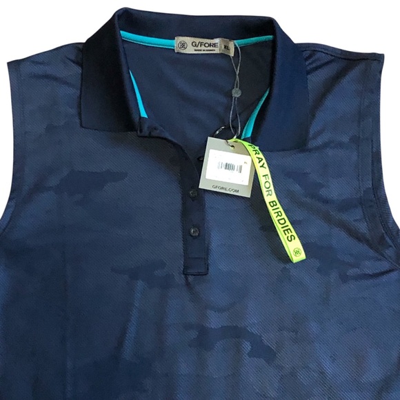 G/FORE | Tops | Gfore Sleeveless Golf Shirt Navy Camo | Poshmark